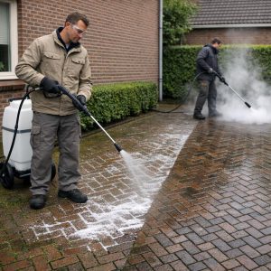 Softwash vs stoomreinigen klinkers