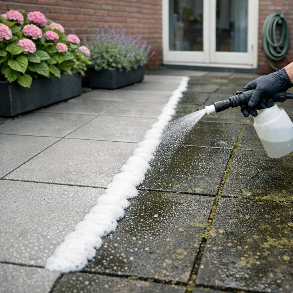 Terrastegels weer als nieuw maken