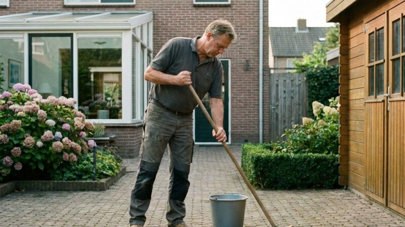 Gebakken klinkers schoonmaken