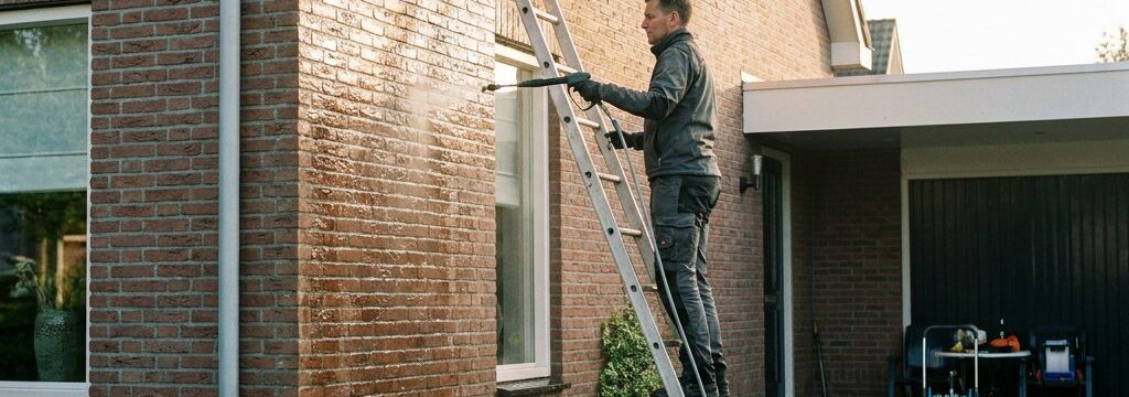 Hoe lang duurt softwash van een woning?