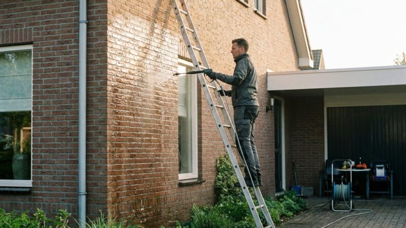 Hoe lang duurt softwash van een woning?